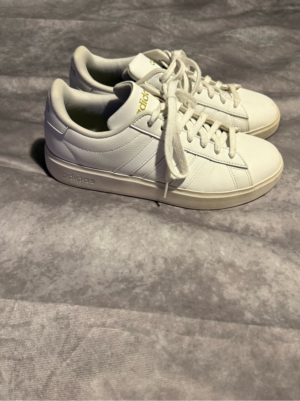 adidas Women’s White Low-Top Lace-Up Sneakers